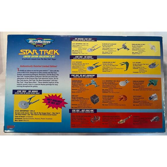 NIB Micro Machines Star Trek Limited Edition Collectors Set 1 2 3 Lot I II III - Picture 3 of 16